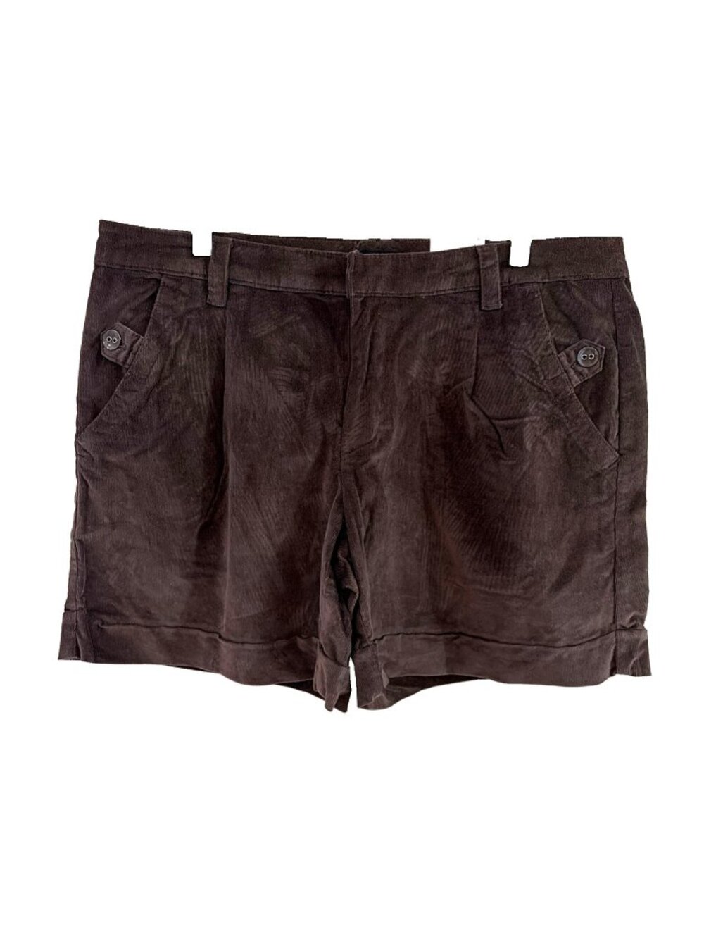 Vintage 90s a.n.a Womens Corduroy Shorts Size 14 Chocolate Brown 5.5" Inseam NWT